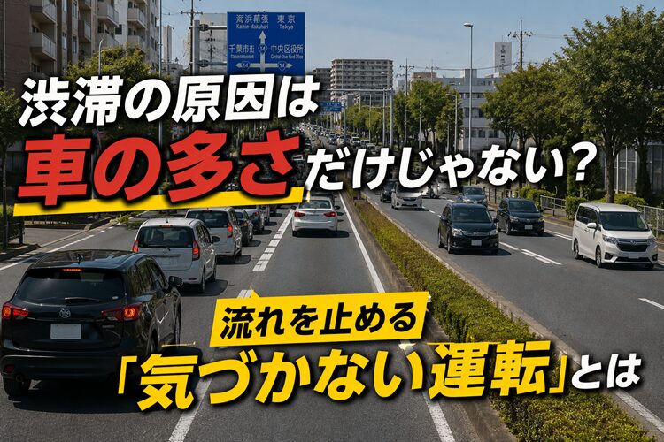 渋滞の原因は車の多さだけじゃない？流れを止める「気づかない運転」とは
