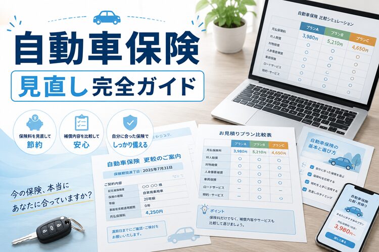 自動車保険の見直し完全ガイド|保険料を下げる前に確認したい補償・特約・比較の順番