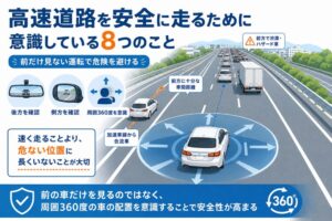 高速道路を安全に走るために意識している8つのこと