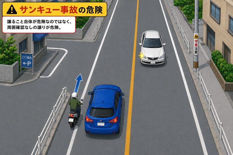 サンキュー事故の危険