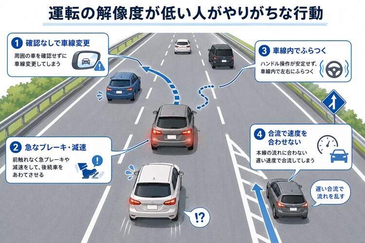 運転の解像度が低い人がやりがちな行動