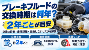 ブレーキフルードの交換時期は年数で考える