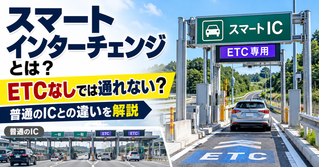 スマートインターチェンジとは ETC専用ICと普通のICの違い